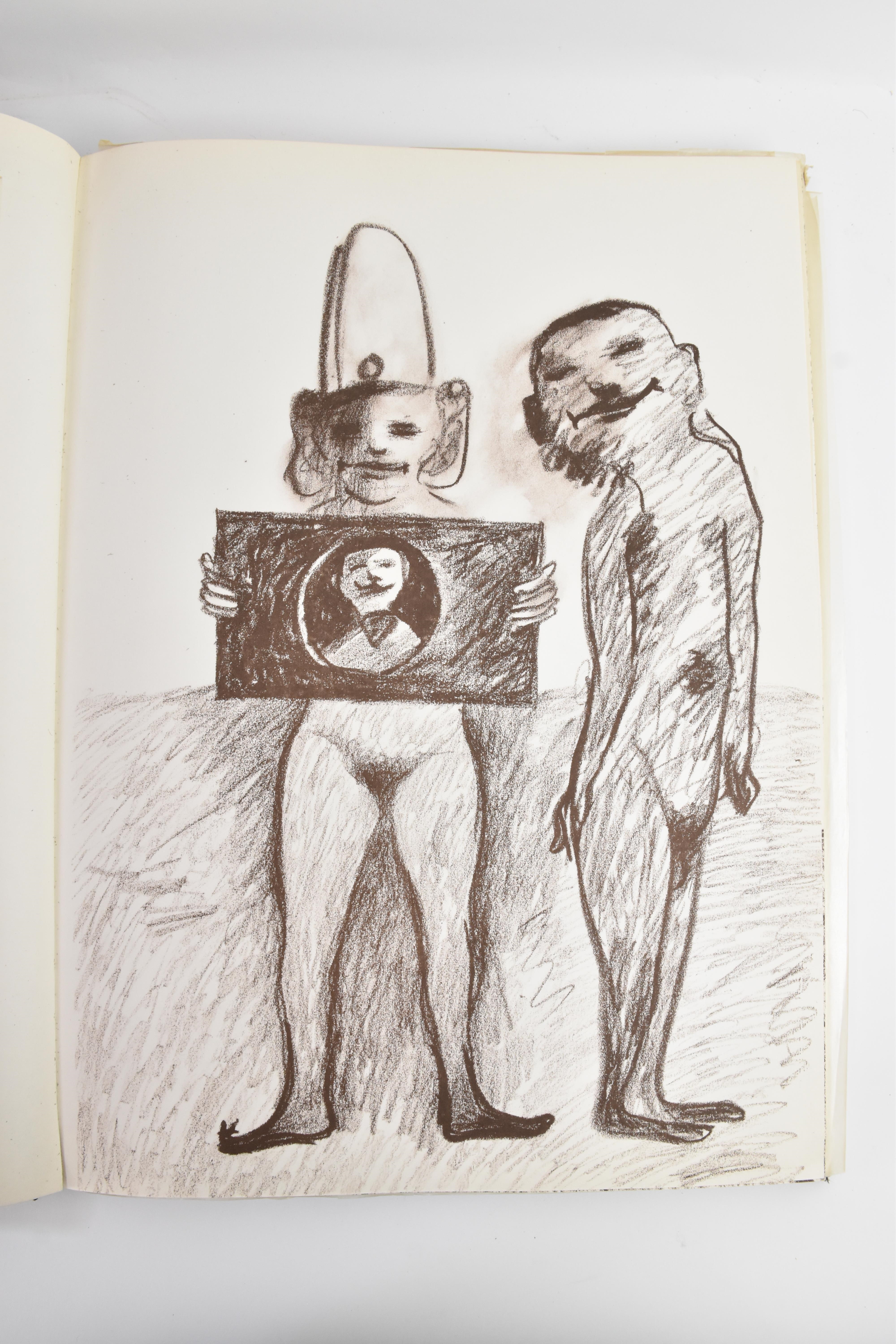 Artwork by Maryan S. Maryan, La Menagerie Humaine, Made of Black And White Prints