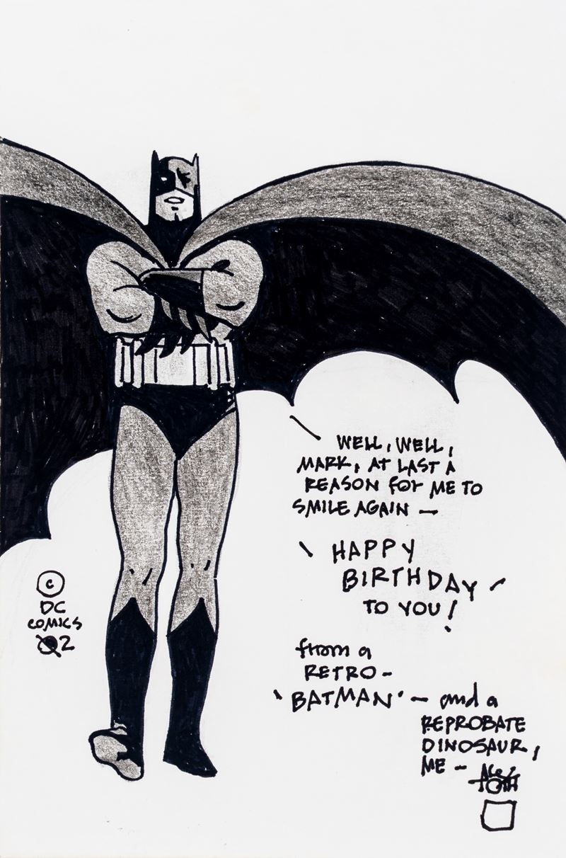 Artwork by Alex Toth, Batman, Made of Pencil And Ink On Paper