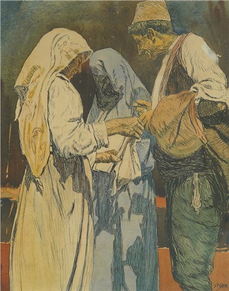 At the Market [1930-ih by Petar Šain, circa 17