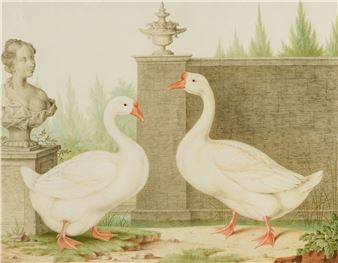 Farmyard Geese - Nicolas Robert