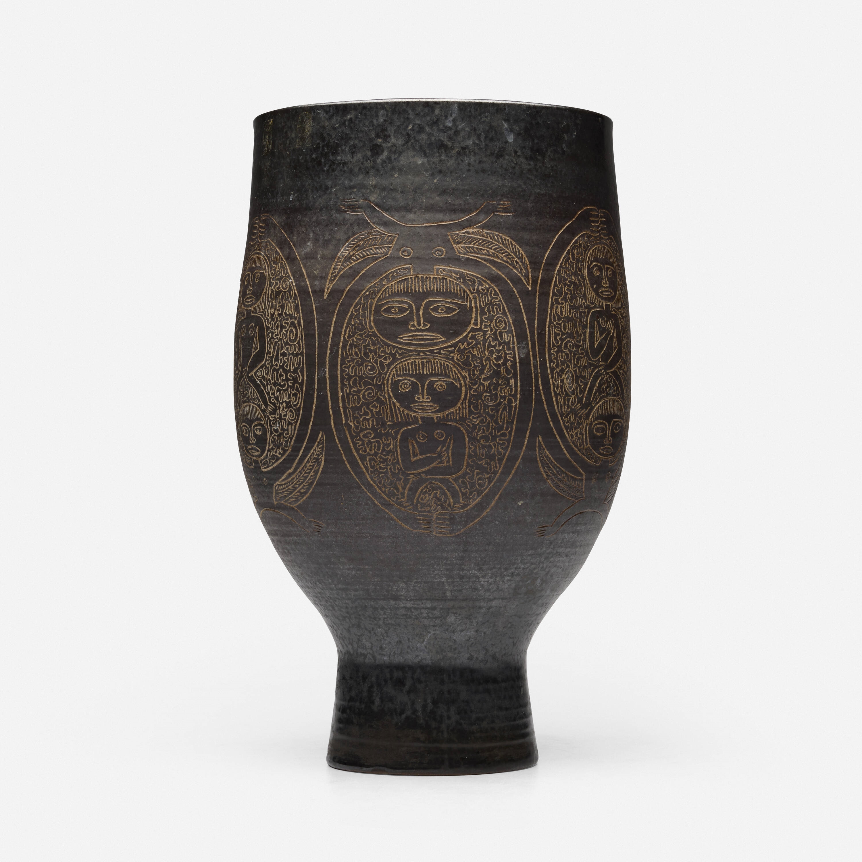 Edwin & Mary Scheier | Early and Tall vase (1962) | MutualArt