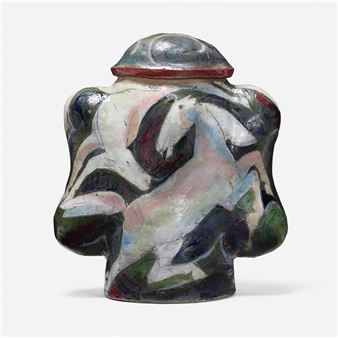 Untitled (Horses Vessel - Rudy Autio