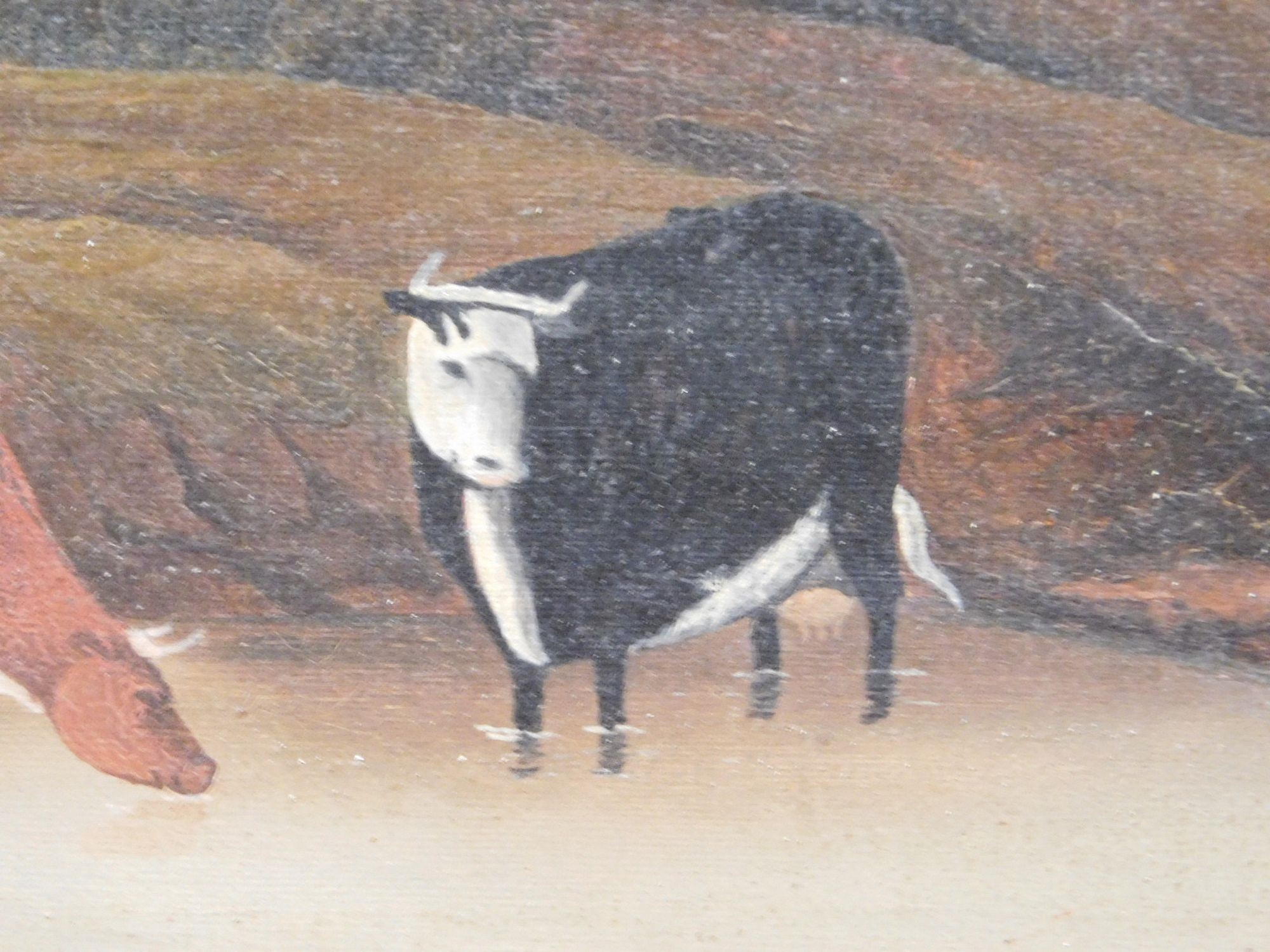 Continental School, 17th Century | Cows By a Stream (1858) | MutualArt