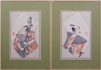 Kabuki Samurai Portraits - Katsukawa Shunshō