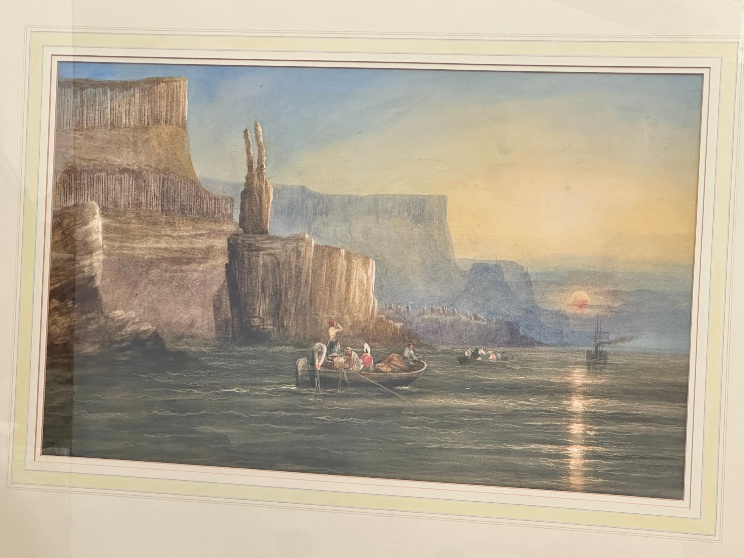 Artwork by Andrew Nicholl, Giant’s Causeway, Made of Watercolour