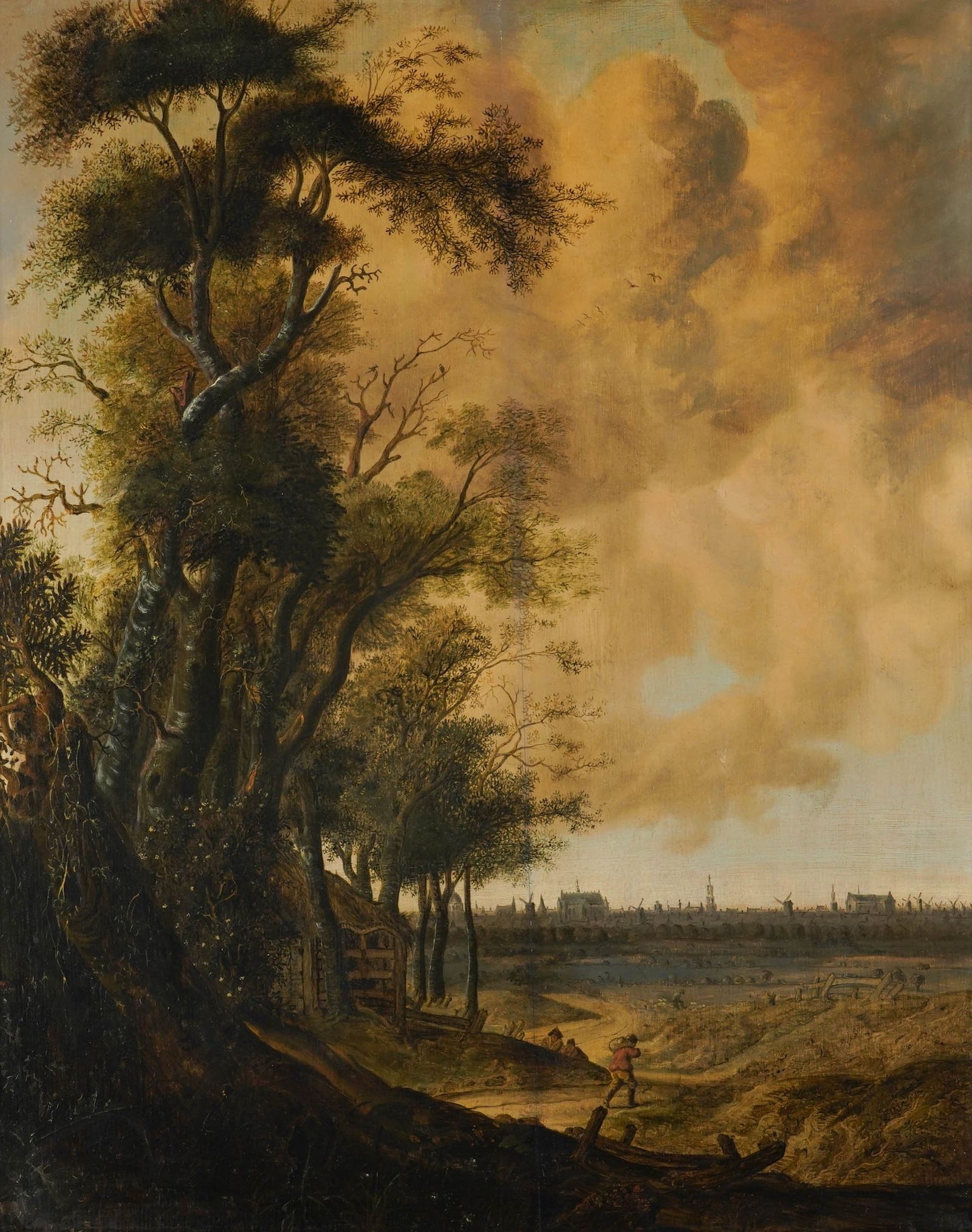 Artwork by Anthonie Jansz. van der Croos, View of Leiden, Made of Oil On Panel