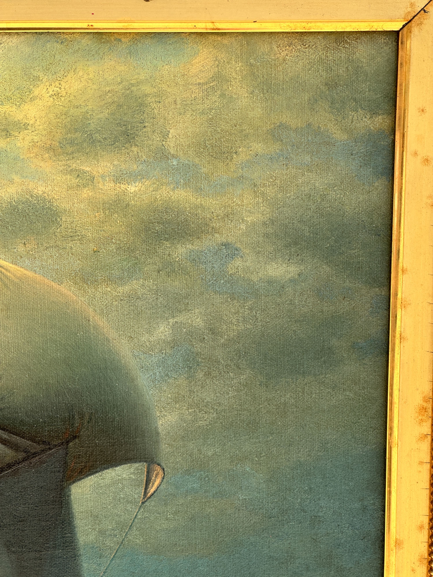 Artwork by James Gale Tyler, Moonlight Sail, Made of Oil On Canvas