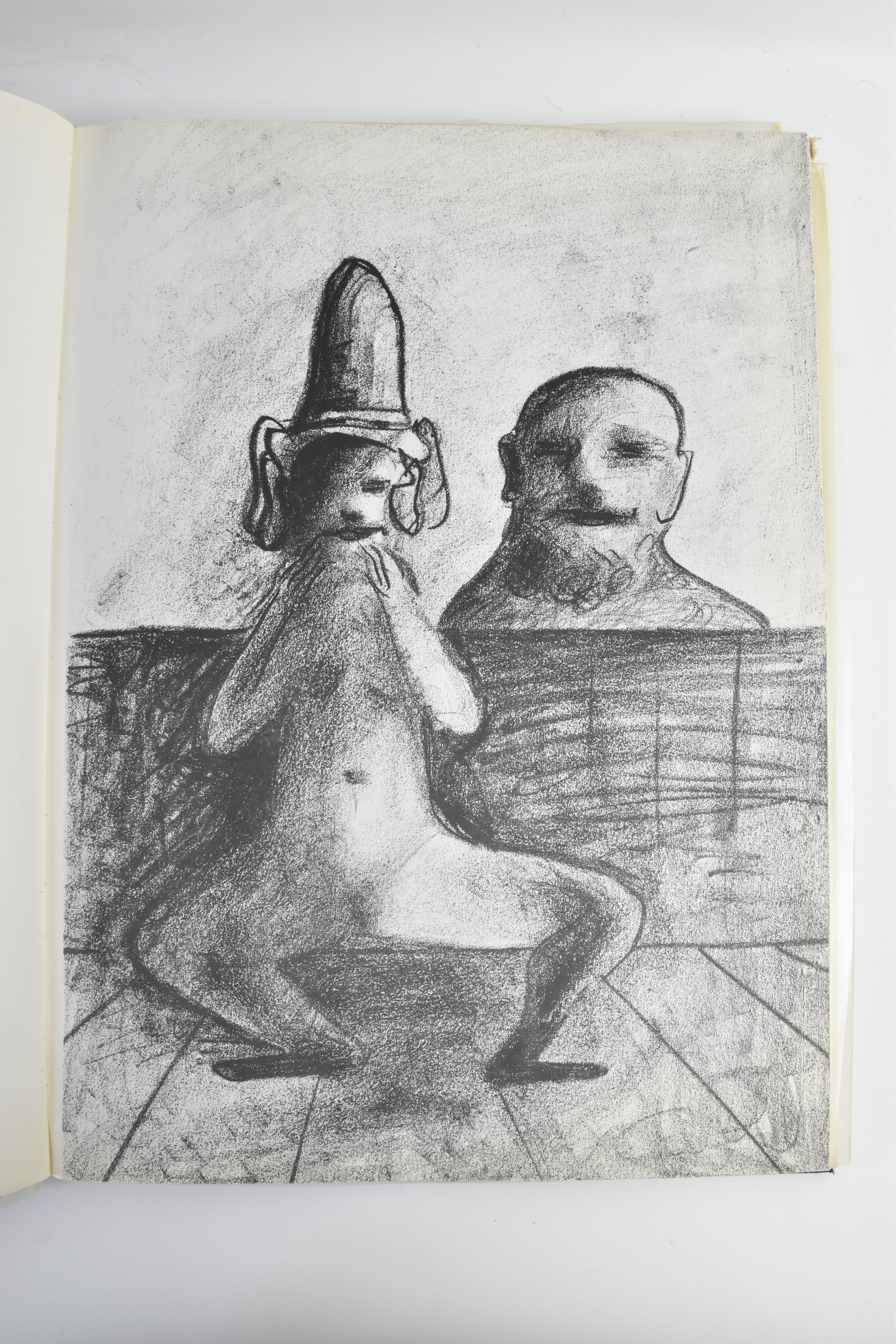 Artwork by Maryan S. Maryan, La Menagerie Humaine, Made of Black And White Prints