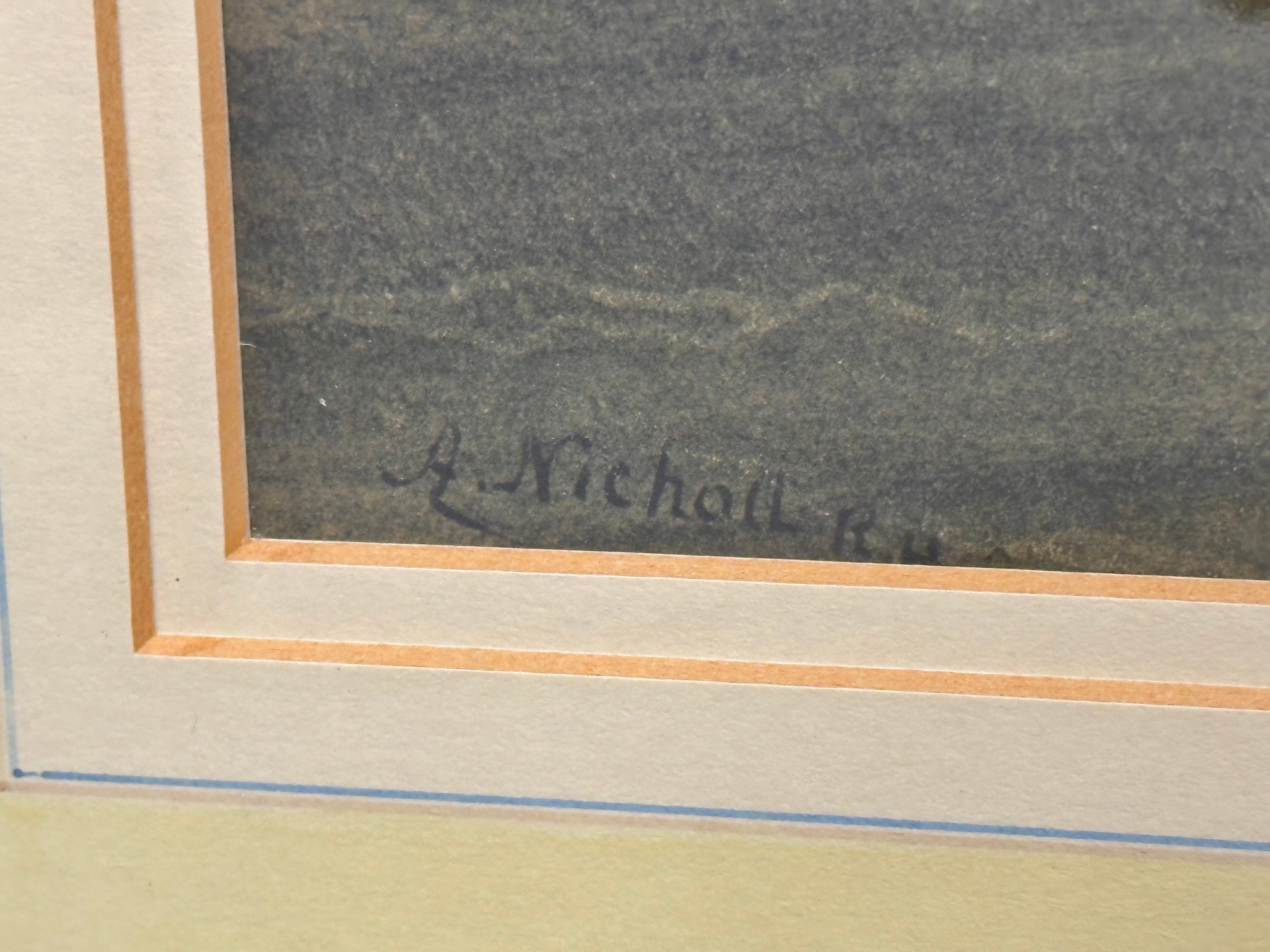 Artwork by Andrew Nicholl, Giant’s Causeway, Made of Watercolour