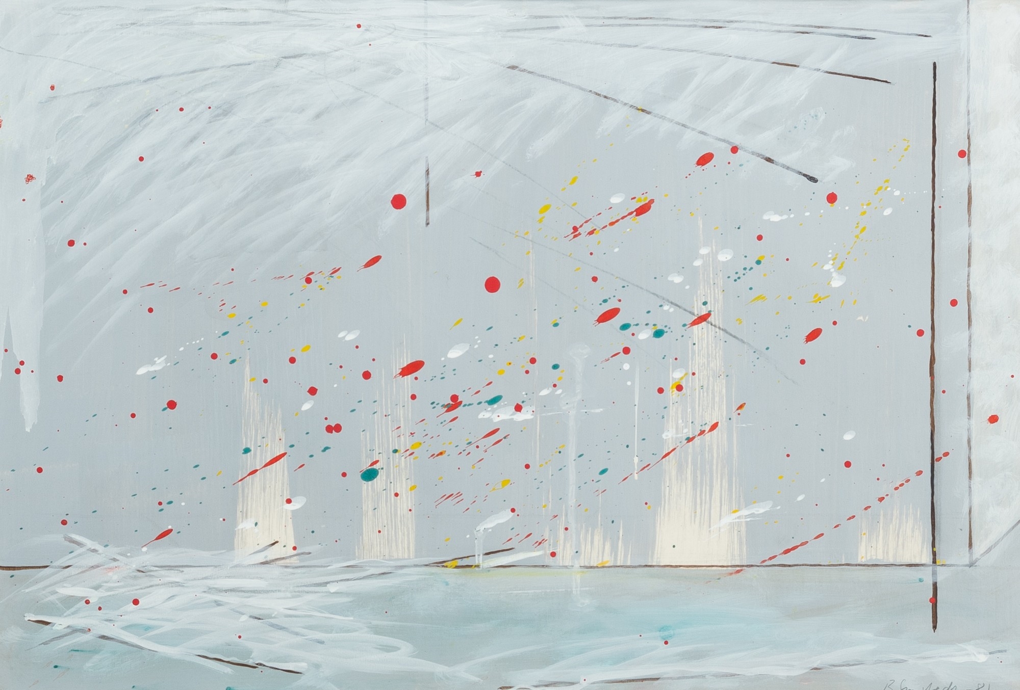 Artwork by Juhana Blomstedt, Composition, Made of Gouache