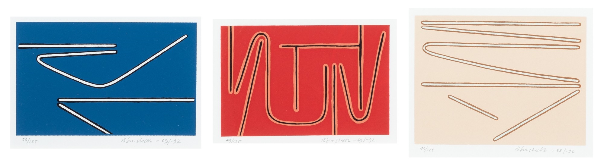 Artwork by Juhana Blomstedt, Compositions, 3 pcs, Made of Serigraph