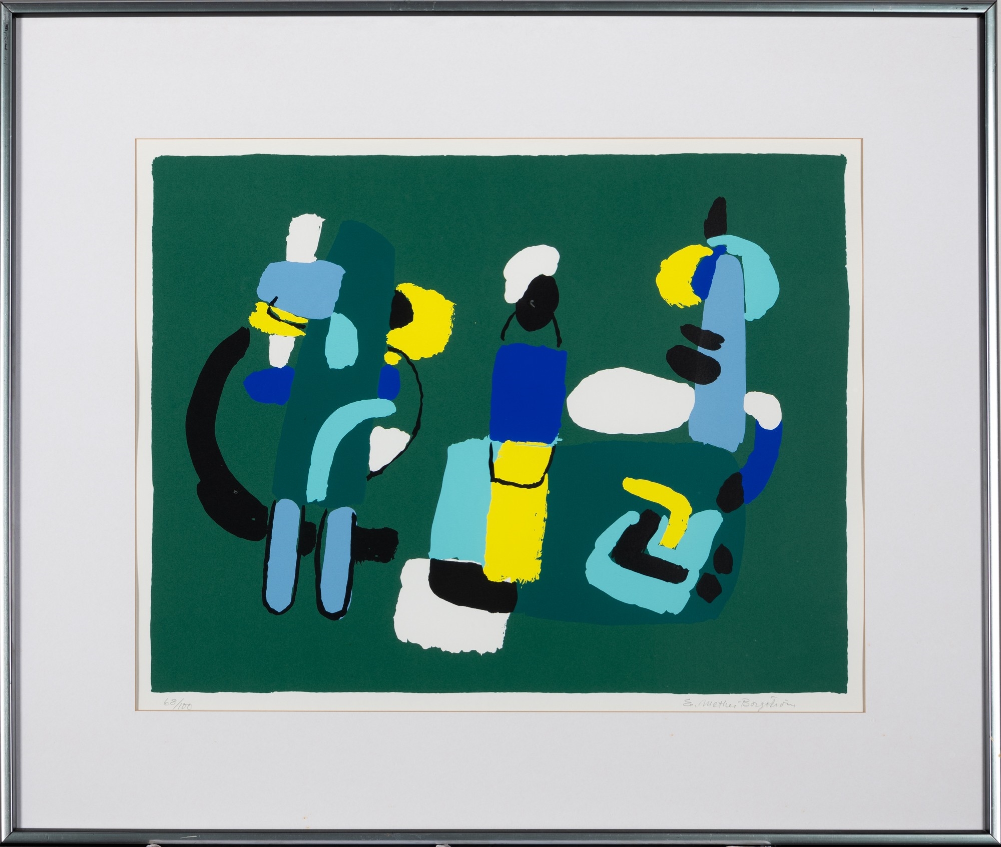 Artwork by Ernst Mether-Borgström, Abstract, Made of Lithograph