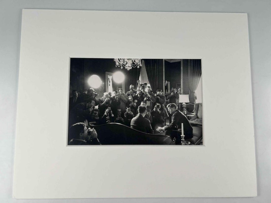 George Tames | John F. Kennedy At Press Conference | MutualArt