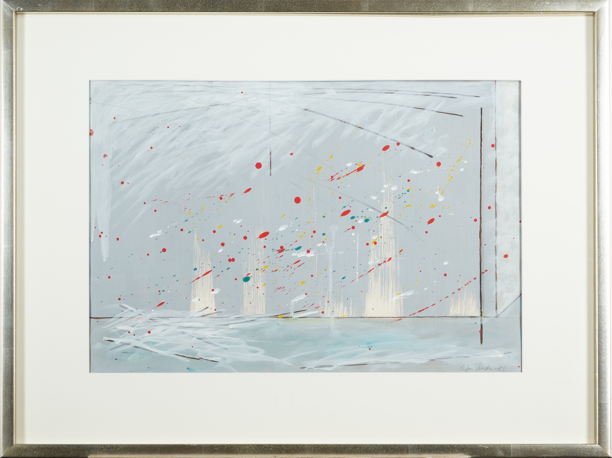 Artwork by Juhana Blomstedt, Composition, Made of Gouache