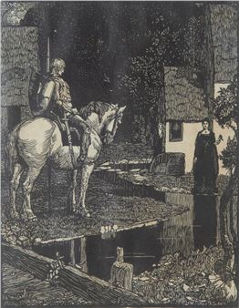 THE QUESTING KNIGHT - Mervyn Napier Waller