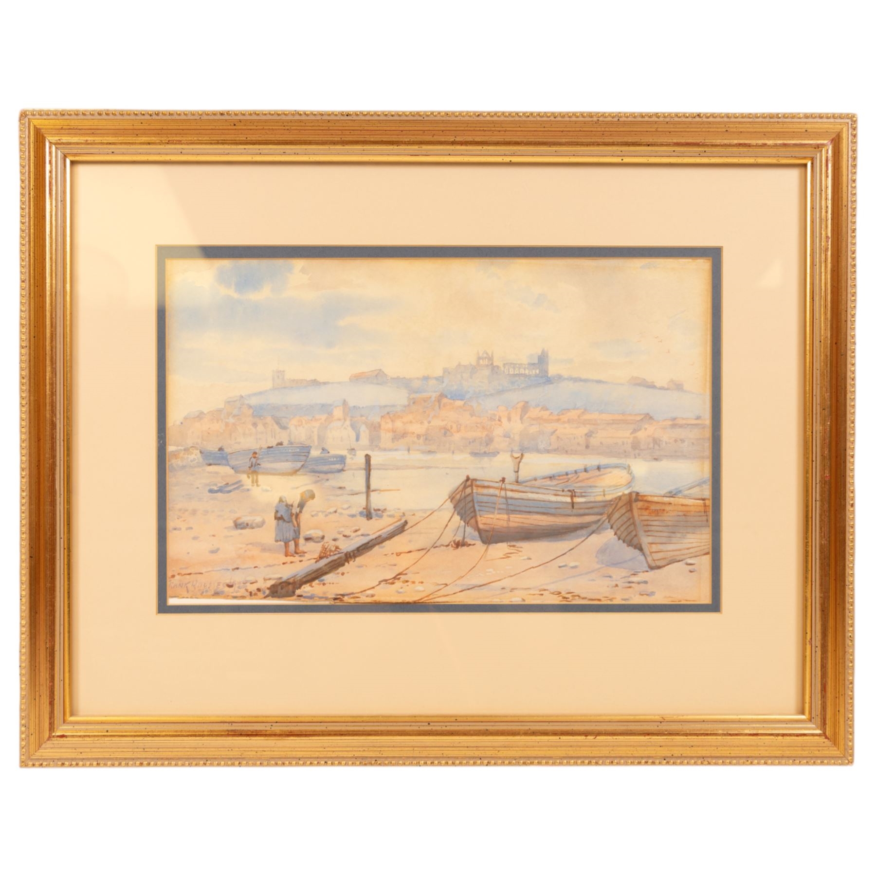 Frank Rousse | Low Tide in Whitby Upper Harbour | MutualArt