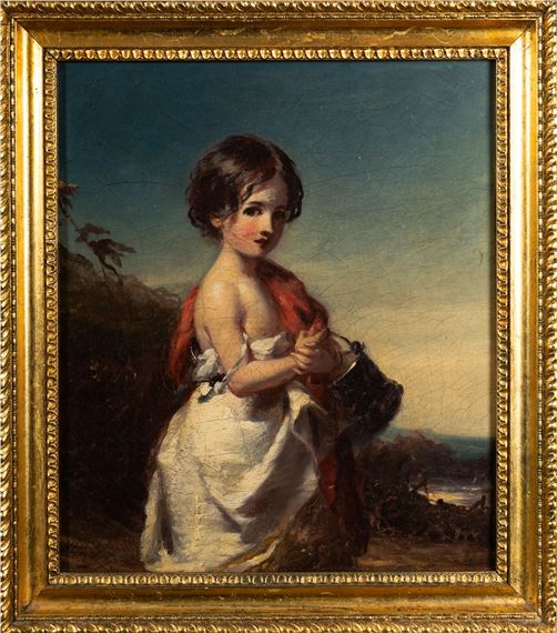 J. P. Drew | Portrait of a young girl (1850) | MutualArt