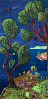 Landscape with trees - Christos Kechagioglou