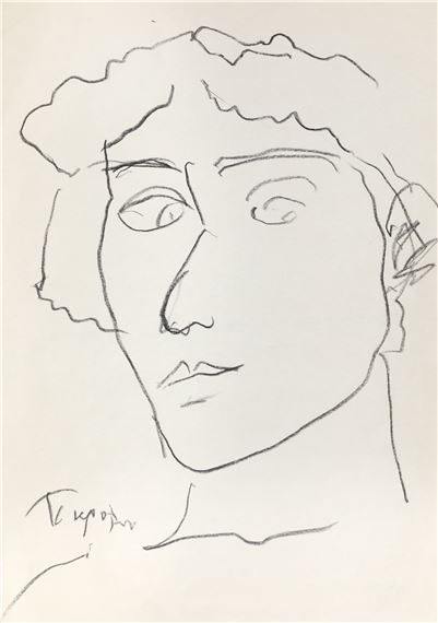 Portrait by Yannis Tsarouchis, 19/5/89