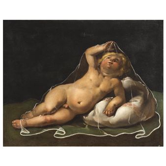 PUTTO CHE GIOCA CON UN VELO - Isidoro Bianchi