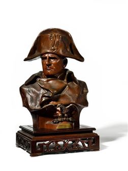 The Emperor Napoleon I Bust in bronze with brown patina - Renzo Colombo