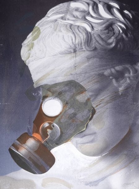 Artwork by Wolf Vostell, Composition, Made of Large Color Lithograph On Arches Paper