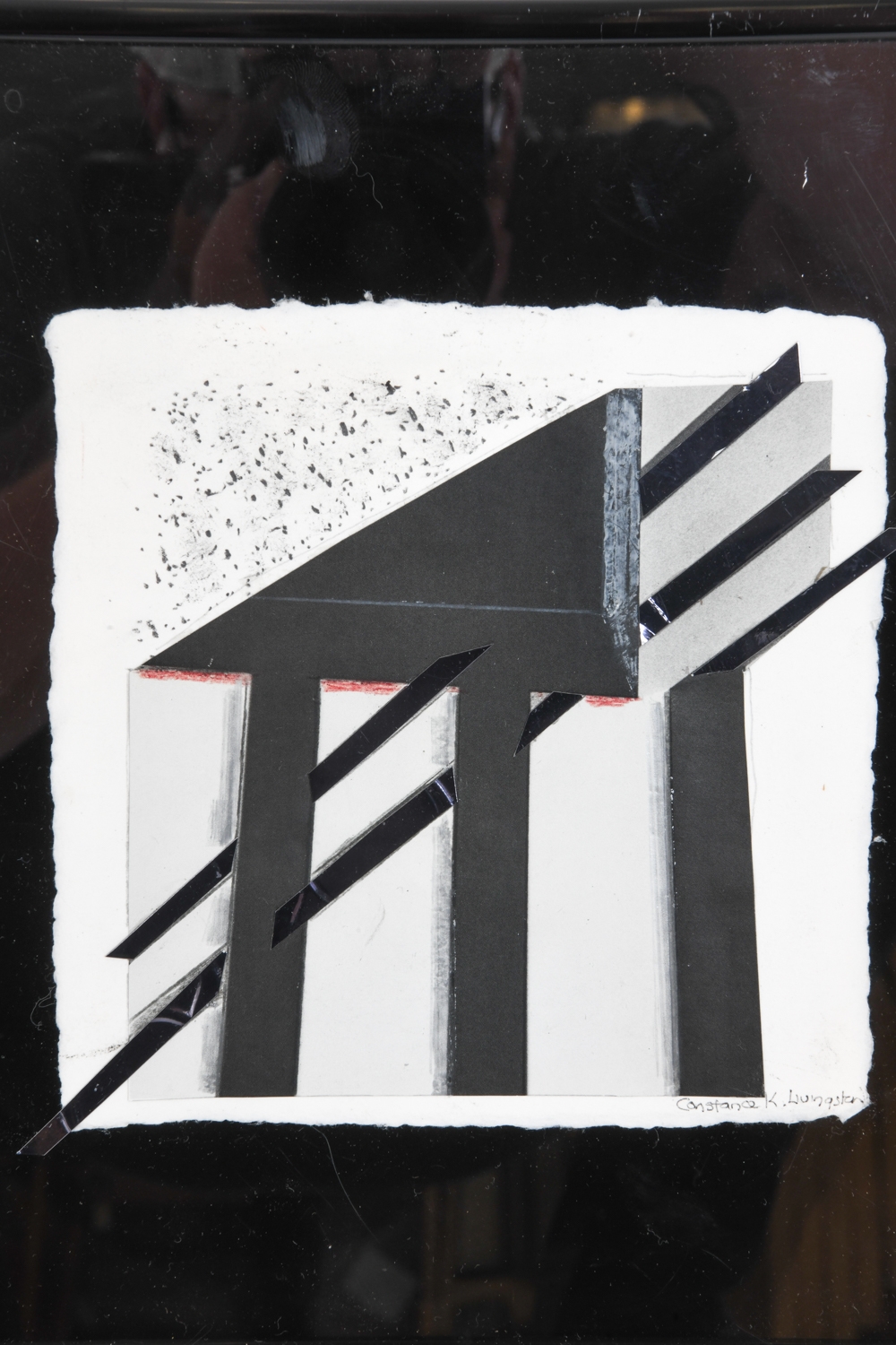 Artwork by Constance K. Livingston, Four abstract works, Made of mixed media