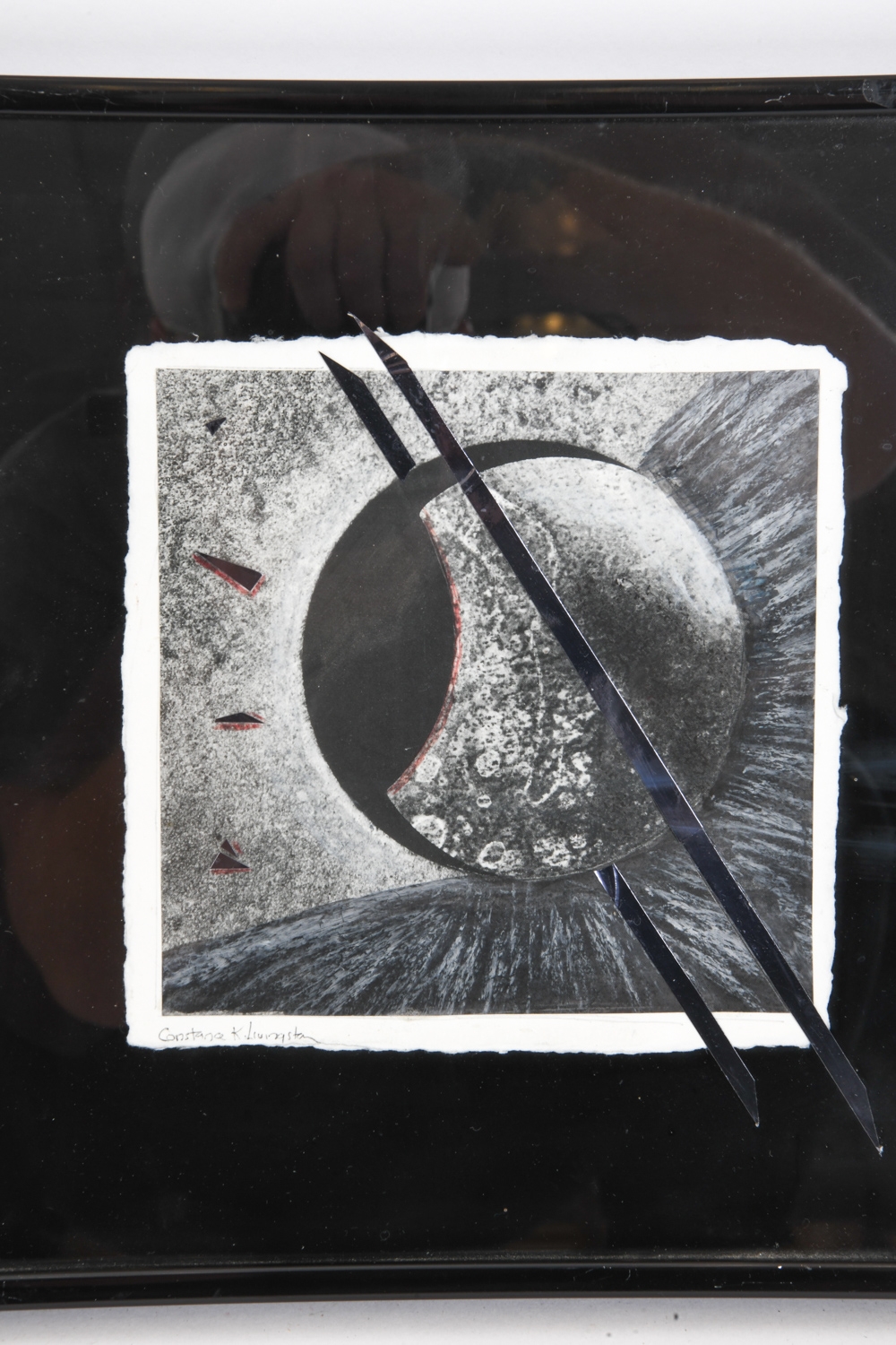 Artwork by Constance K. Livingston, Four abstract works, Made of mixed media