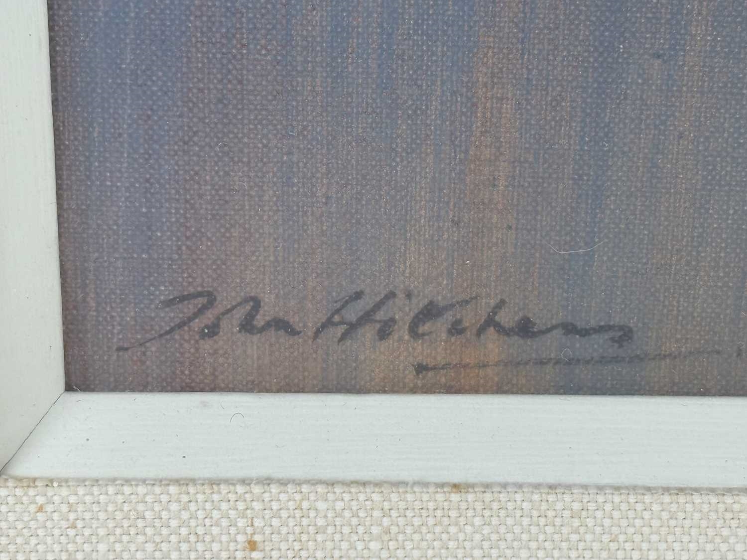 Artwork by John Hitchens, Blue Leaf Shade, Made of Oil On Canvas