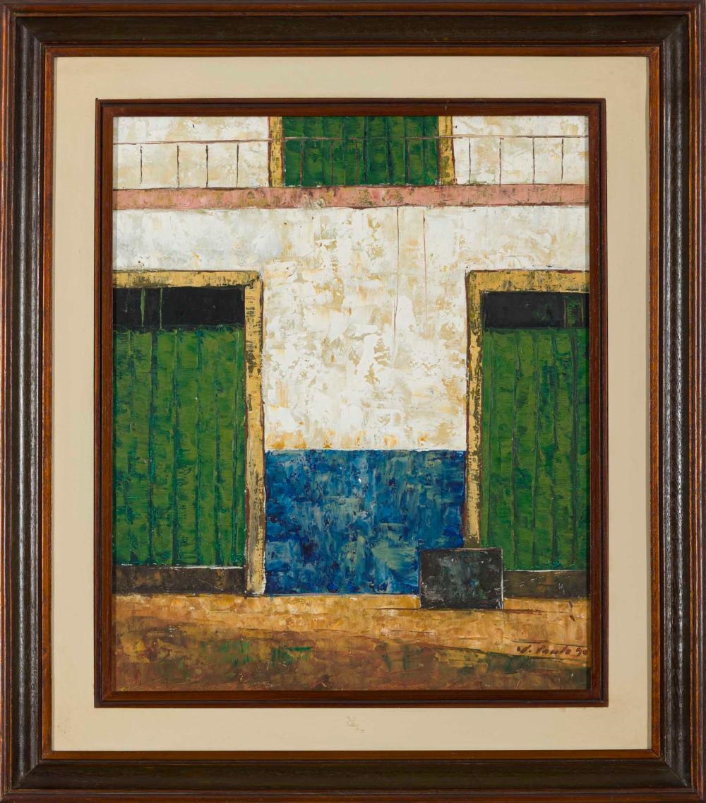 Artwork by José Paulo M. da Fonseca, Fachada e Portas, Made of oil on board