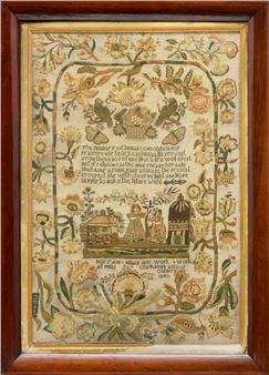 A large needlework sampler - Mary Ann Hines