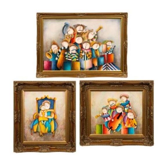 Joyce Roybal | Three Framed Paintings by Joyce Roybal | MutualArt