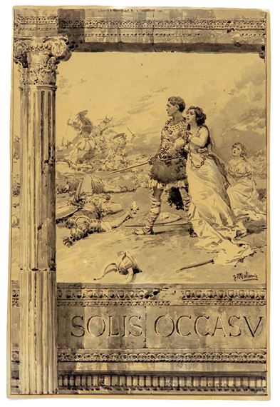 Solis Occasu - Il tramonto di una civiltà - Fortunino Matania