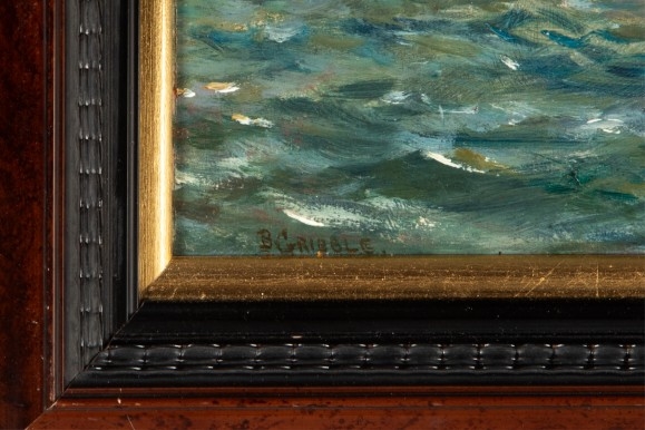 Artwork by Bernard Finegan Gribble, Pool Harbour, Made of Oil On Board