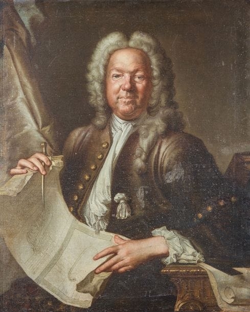 Antoine Rivalz | Portrait of an architect presenting the plans for a ...