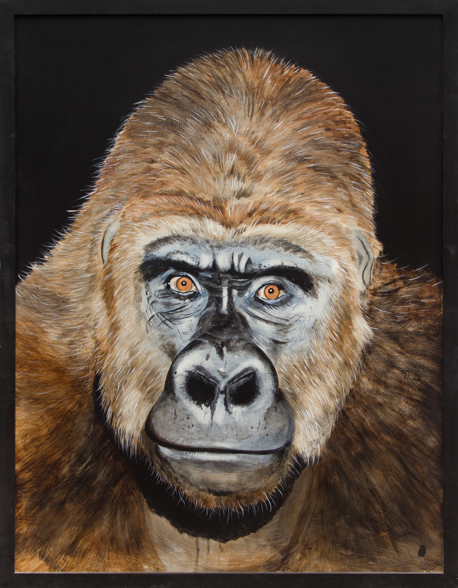 Artwork by Serge Lemonde, Gorille IV, Made of acrylic on panel