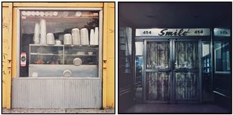 Yellow Restaurant; Smile - Zoe Leonard