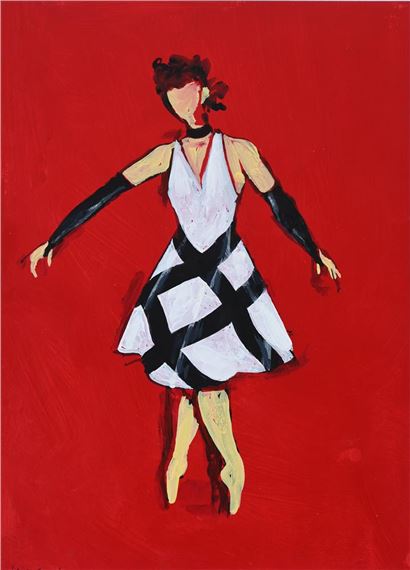 PARTY GAMES (WOMEN IN CHECK DRESSES by Patrick Caulfield, circa early 1980s