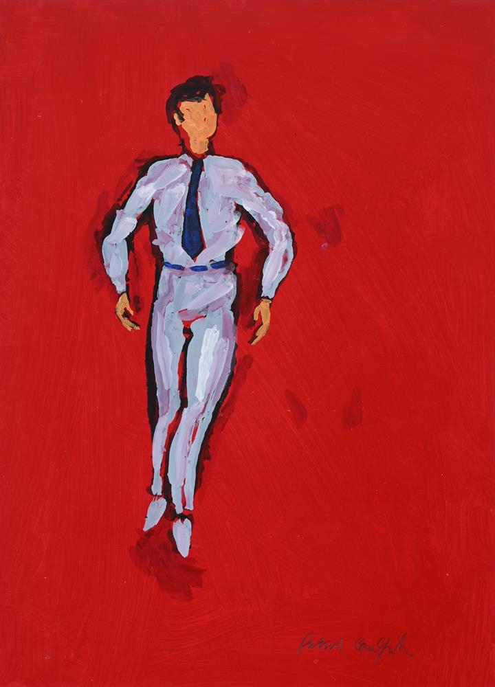 Artwork by Patrick Caulfield, PARTY GAMES (MEN IN SUITS, Made of Acrylic On Paper