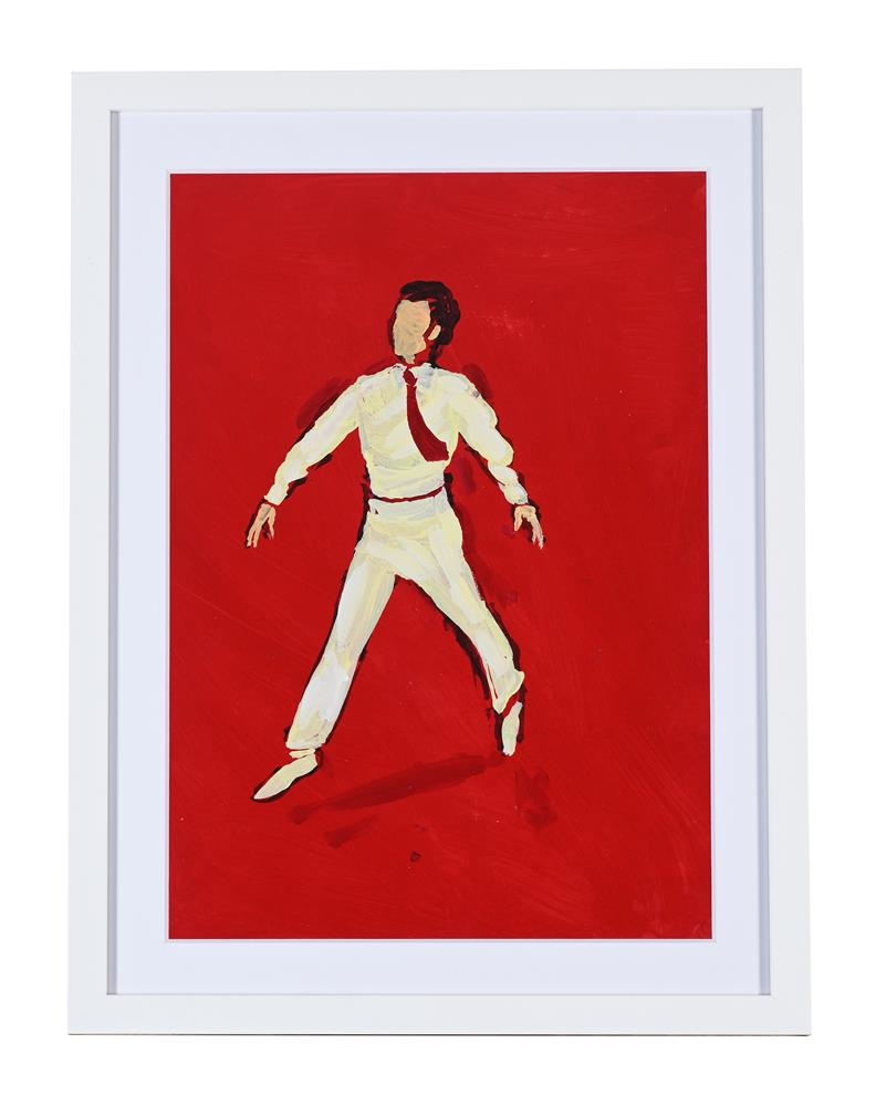 Artwork by Patrick Caulfield, PARTY GAMES (MEN IN SUITS, Made of Acrylic On Paper