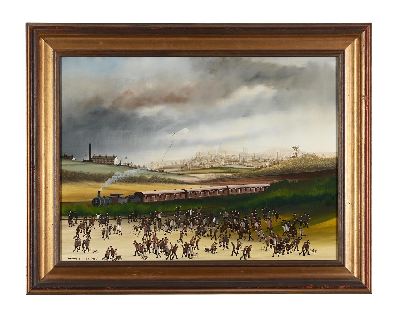 Artwork by Brian Shields, HOME FROM THE CUP FINAL, Made of Oil On Board