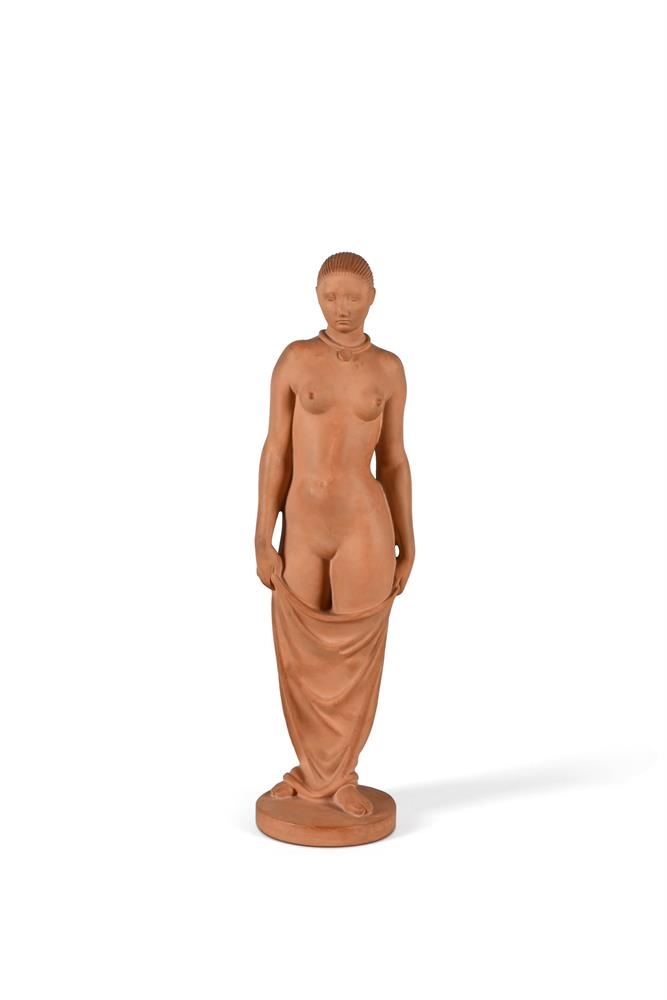 Artwork by Arno Malinowski, STANDING WOMAN, Made of Terracotta