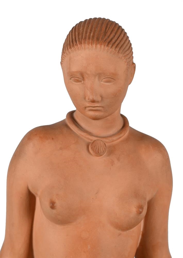 Artwork by Arno Malinowski, STANDING WOMAN, Made of Terracotta