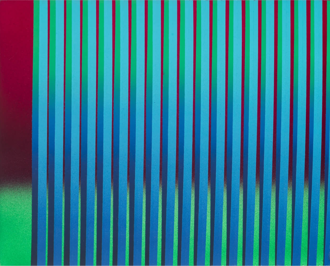 Artwork by Curtis Amisich, Who’s Afraid of… (2), Made of acrylic on panel