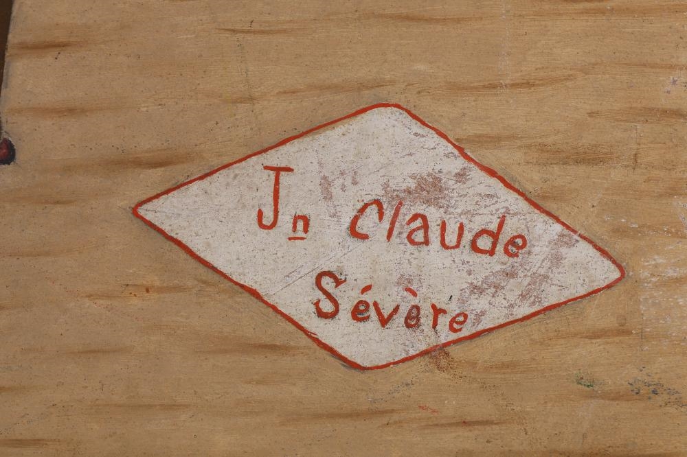 Artwork by Jean Claude Severe, Haitian Church Painting, Made of Haitian Folk Art Painting On Board