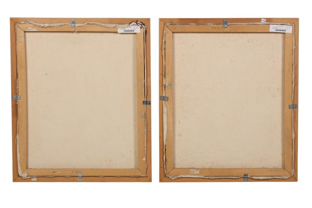 Artwork by J. Felder Dubique, Haitian diptych painting on canvas, Made of Haitian Diptych Painting On Canvas