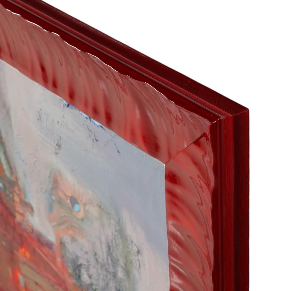 Artwork by Zarina Biganti, Red Town, Made of Oil On Canvas