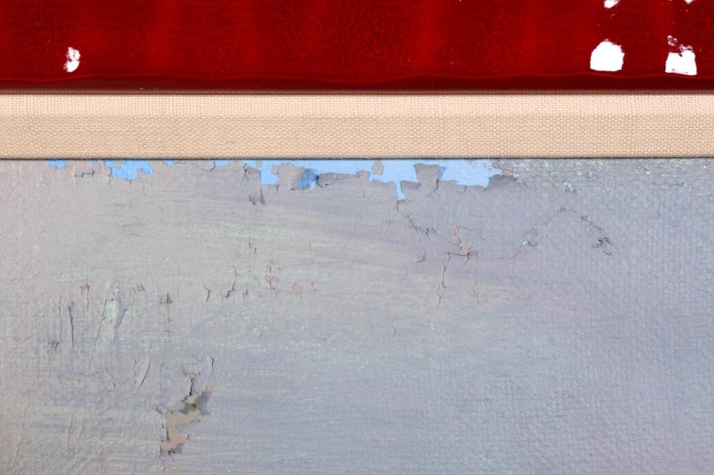 Artwork by Zarina Biganti, Red Town, Made of Oil On Canvas