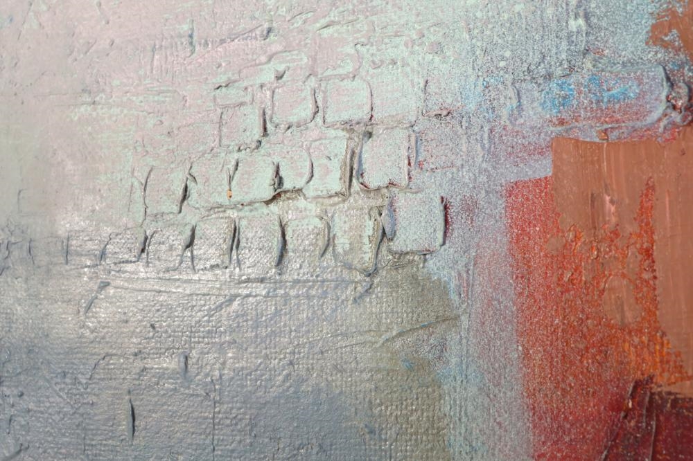 Artwork by Zarina Biganti, Red Town, Made of Oil On Canvas