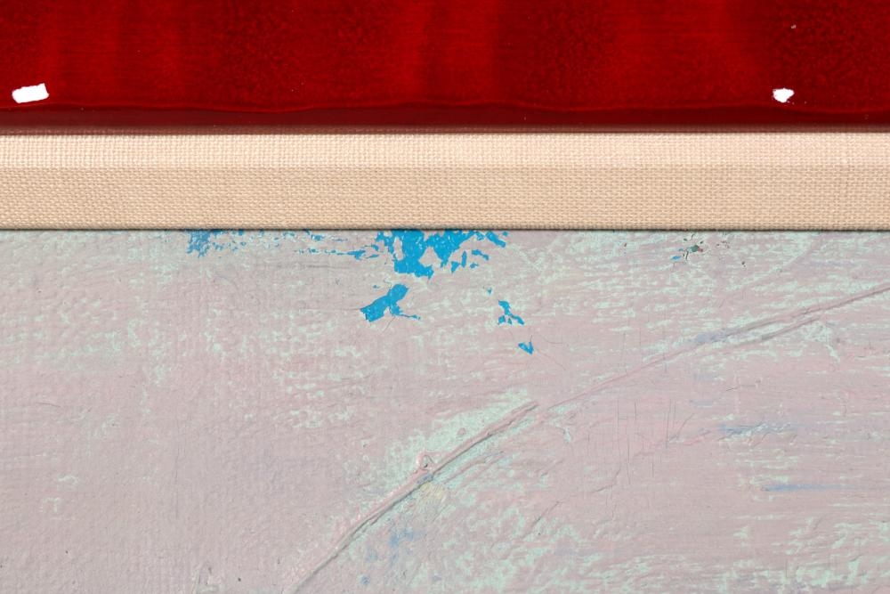 Artwork by Zarina Biganti, Red Town, Made of Oil On Canvas